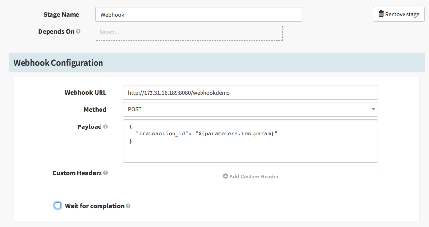 Webhook Basic Config