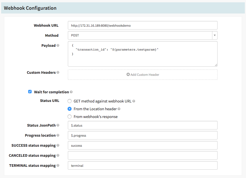 Webhook Wait For Completion