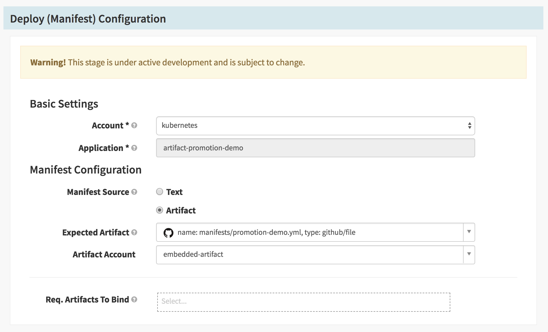 Deploy (Manifest)